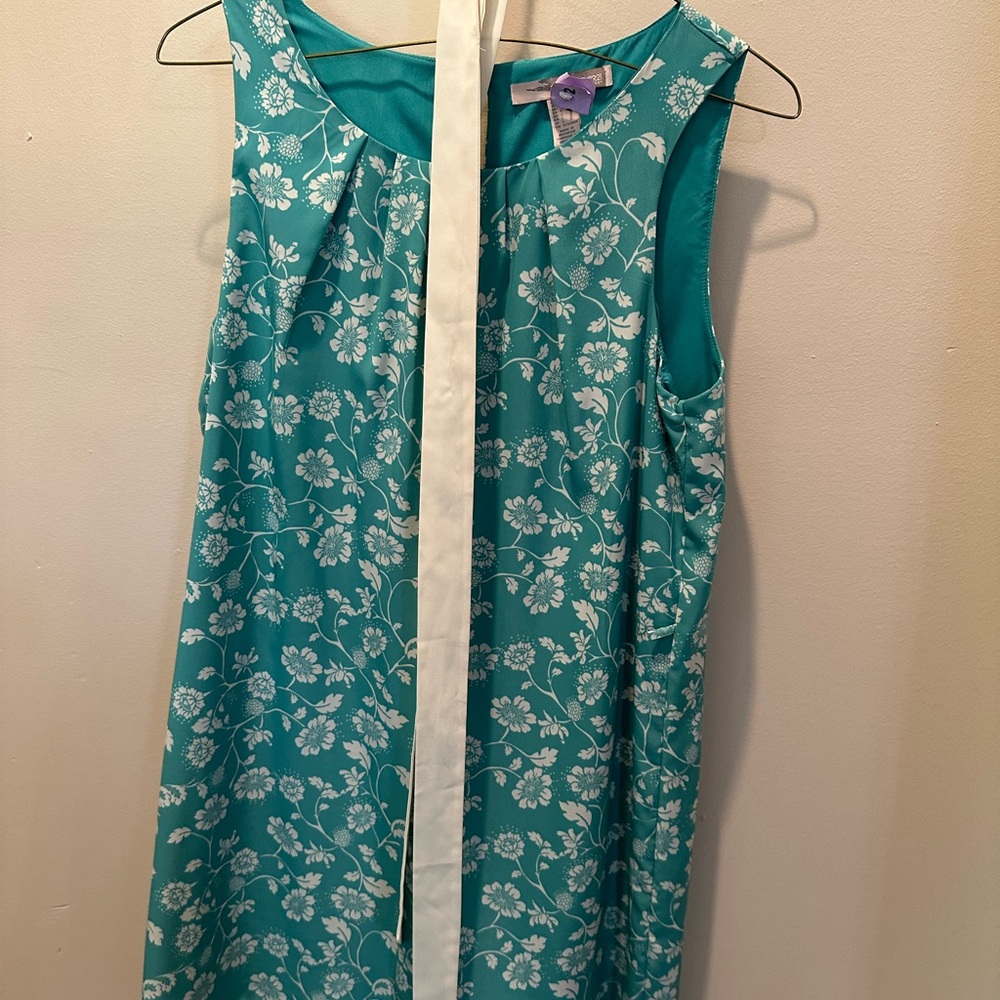 Floral dress with belt